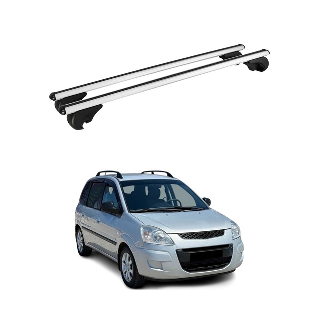 Hyundai Matrix 2001-2010 Arası Uyumlu Port Bagaj Taşıyıcı Ara Atkı Alüminyum Gümüş 2 Parça