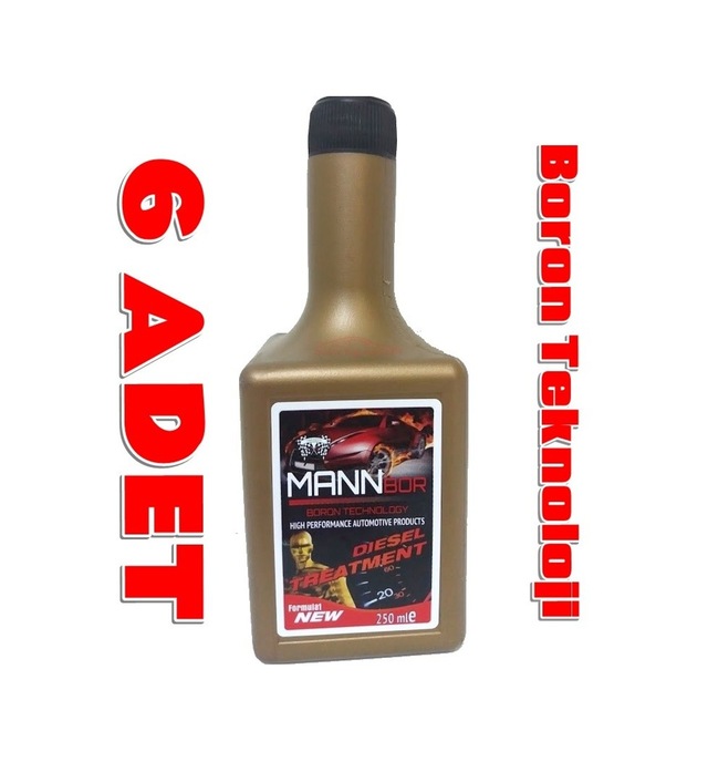 Mannbor Boron Teknoloji Dizel Mazot Yakıt Katkısı 250Ml x6 Adet N11.15