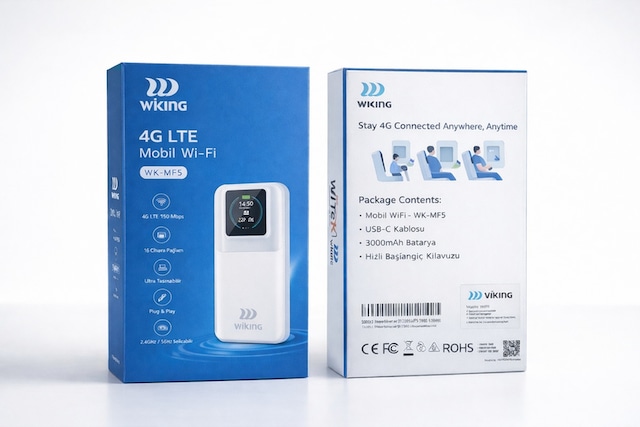 Wk-mf5 Lcd Ekranlı Taşınabilir Mobil Wi-fi Router Sım 4g Lte 150mbps Dualband 16 Cihaz Aynı Anda 3000mah/6 Saat Fynix Teknoloji