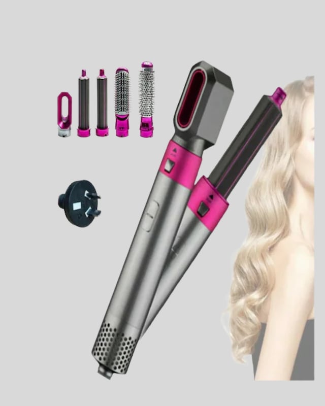 5 - 913 - Parça Saç Şekillendirme Seti Düzleştirme Dalga Ve - Myceshop - Bukle Yapma