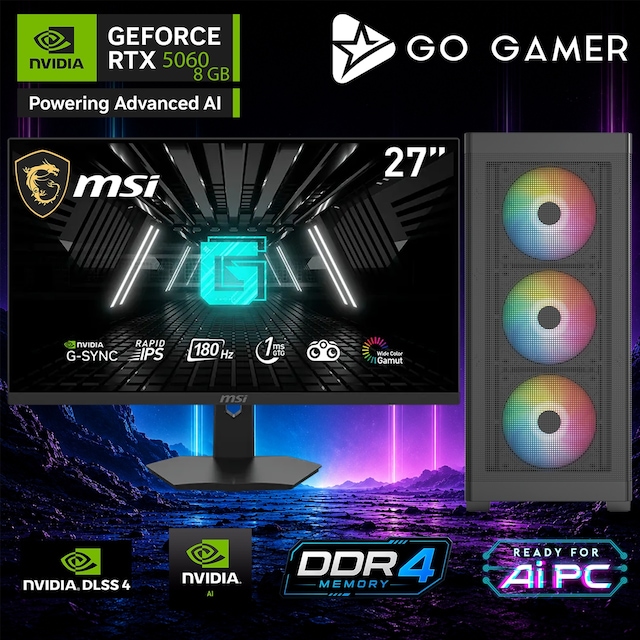 Go Gamer E764D Core i9-14900KF RTX 5060 16GB RAM 512GB SSD