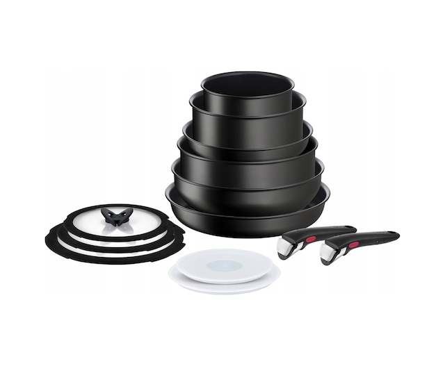 Tefal Titanyum Ingenio Unlimited 6x Büyük Set 13 Parça Siyah