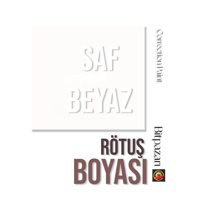 Saf Beyaz - Beyaz Eşya Ve Petek Rötuş Boyası 25ml - Ral9010
