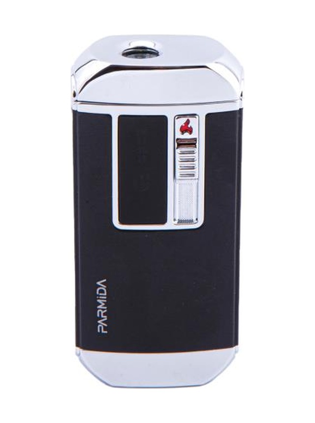Siyah-gümüş Multifonksiyonel Çakmak Tek Torch Pürmüz Puro Çakmağı, Elektrikli Çakmak, Powerbank, El Feneri - Tr4681