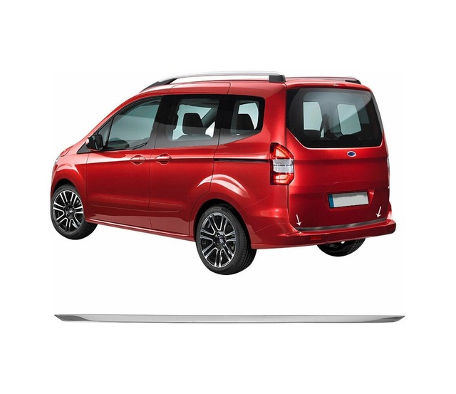 Ford Tourneo Courier Krom Bagaj Alt Çıta Formlu Paslanmaz Çelik