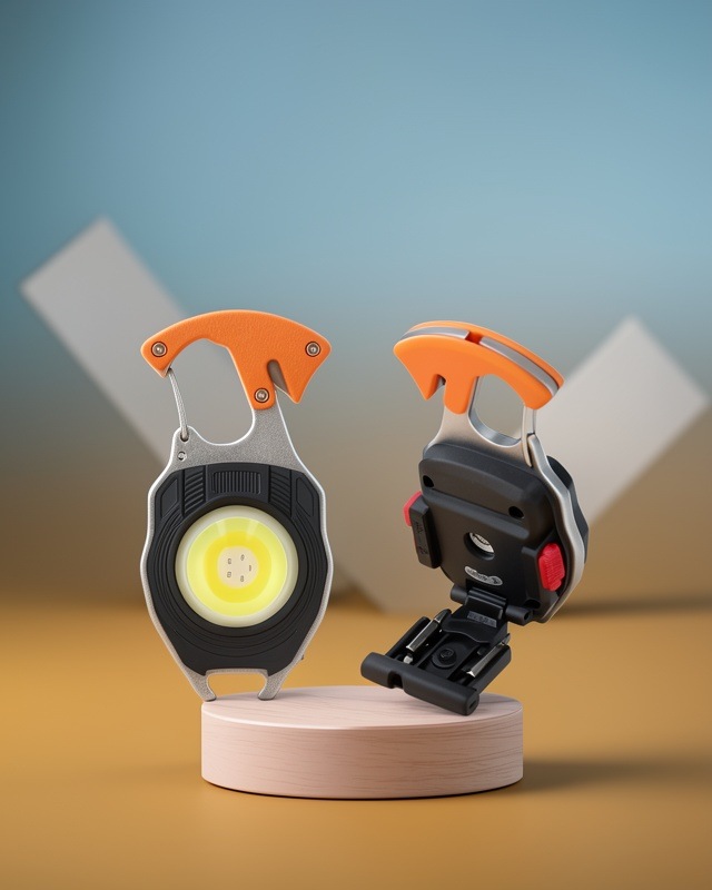Usb Şarjlı Çok Fonksiyonlu Cep Feneri 7 Mod