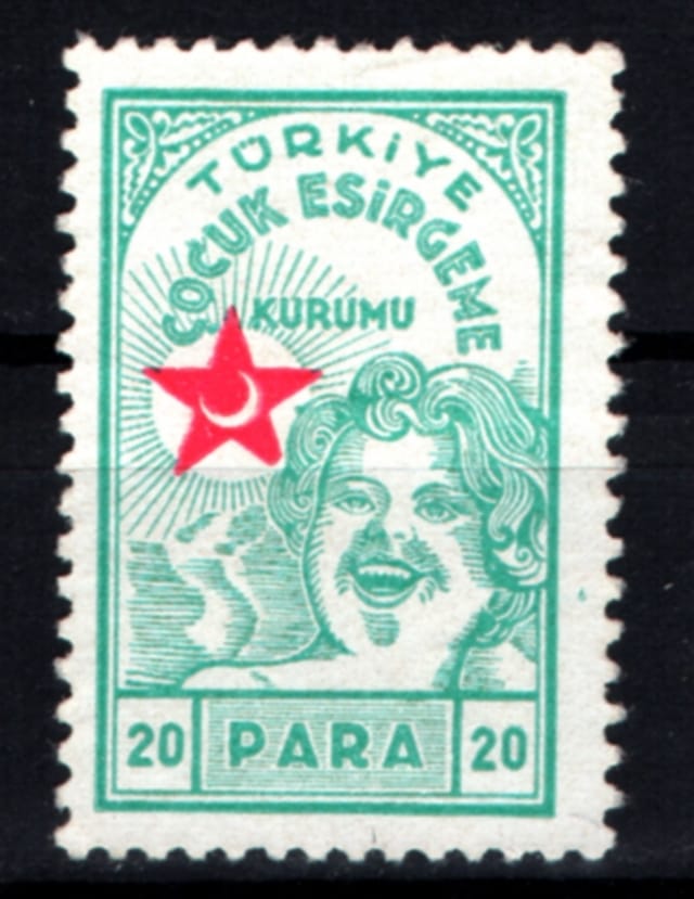 Çocuk Esirgeme Kurumu Şefkat Pulu 20 Para 1940 Tp0711 İsfila C22 Teşhir Ürün
