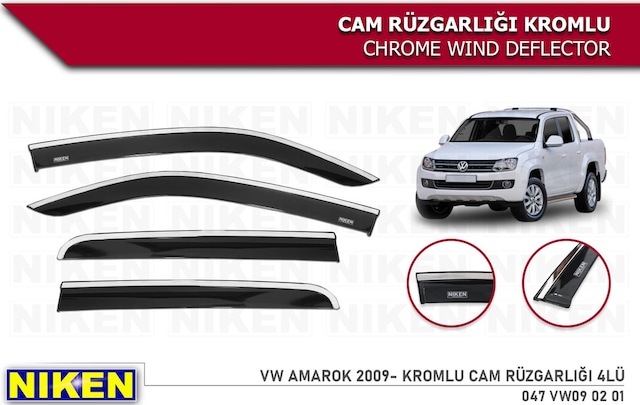 Amarok Kromlu Cam Rüzgarlığı Niken