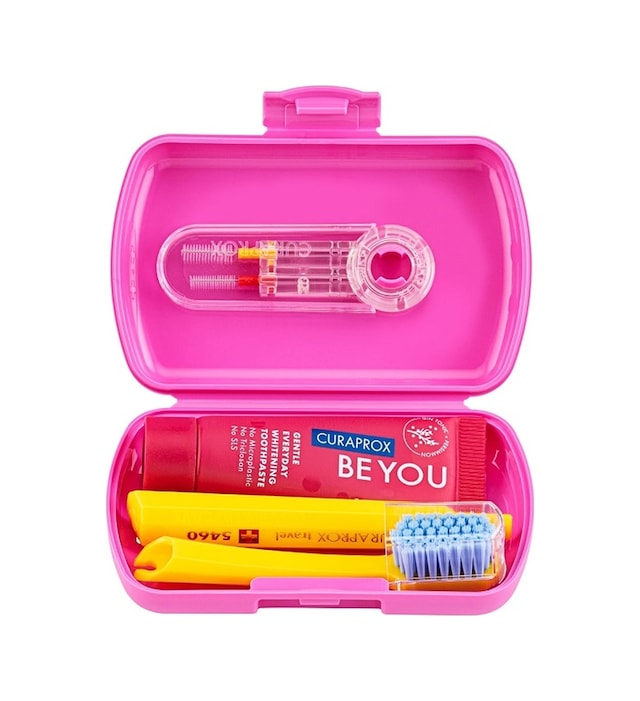Curaprox Be You Travel Set Pembe
