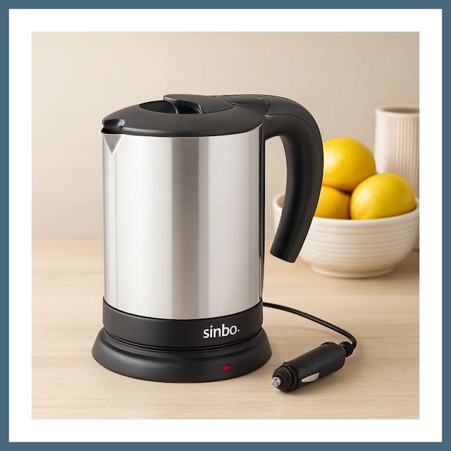 Agc Uygun Sepet Araç İçi Kettle 24v 0.8l Paslanmaz Çelik 200w Agc