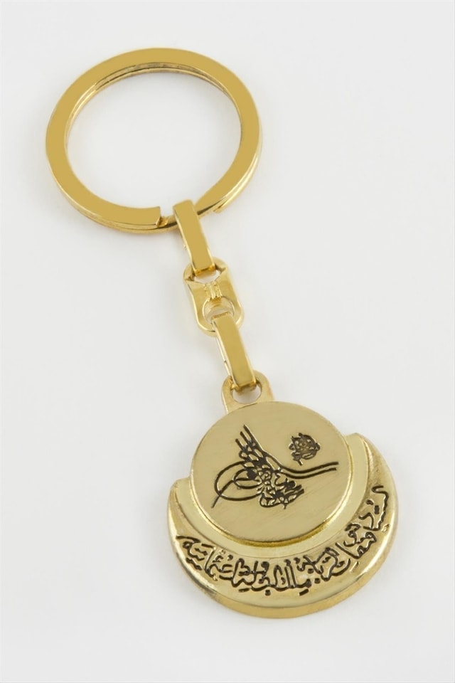 Tuğra - 165 - Metal - Spt-gld - Anahtarlık Sarı