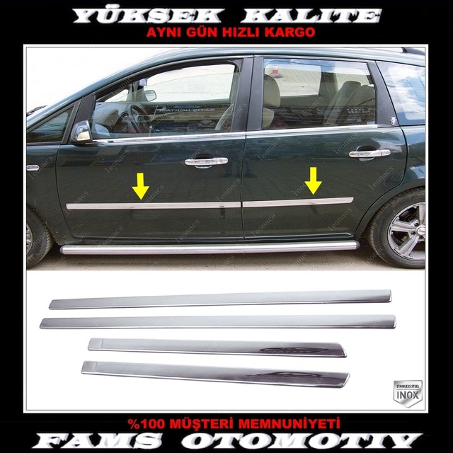 Ford C-max Krom Yan Kapı Çıtası 4 Kapı 2003-2010 P. Çelik
