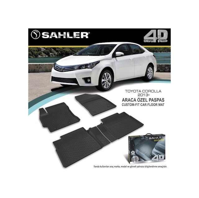 Toyota Corolla Uyumlu Paspas Sahler 4.5d Havuzlu 2014-2018 Sonrası