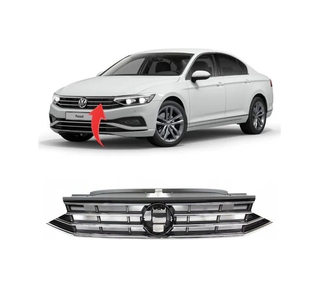 Autogp Vw Passat B8.5 Rline Ön Panjur Izgara Seti 2019+