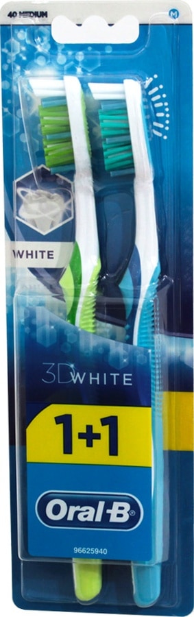 Oral-B 3D White 1+1 Diş Fırçası Medium
