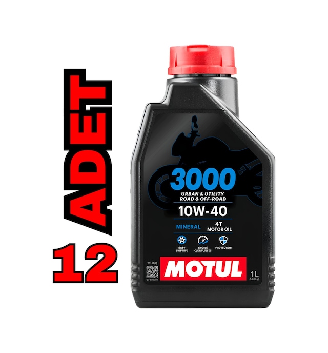 Motul 3000 10w-40 4t 1 Litre X 12 Adet Motosiklet Motor Yağı - 12 Litre