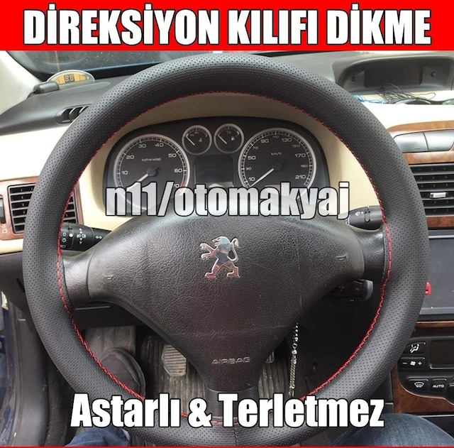 Peugeot 508 Oto Direksiyon Kılıfı Dikme