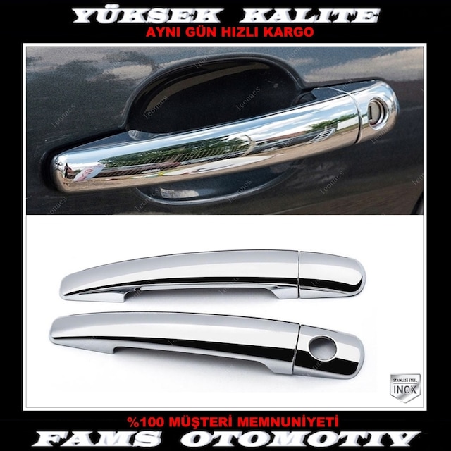 Peugeot 207 Krom Kapı Kolu 2 Kapı 2006 Üzeri P. Çelik