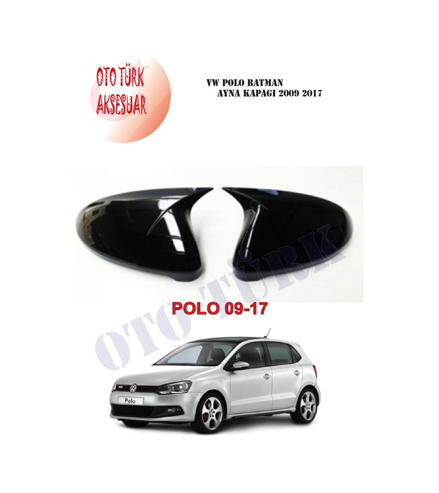 Vw Polo Yarasa Batman Ayna Kapağı 2009 2017 Piano Black