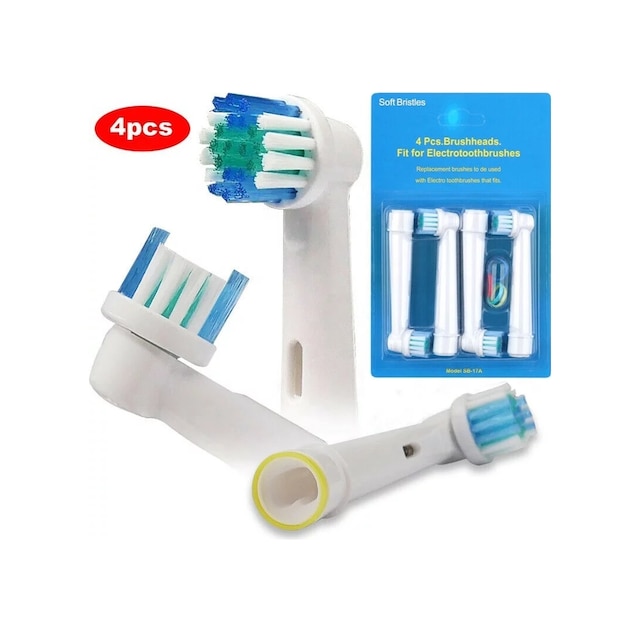 4'lü Yedek Başlık Oral-B Braun Uyumlu