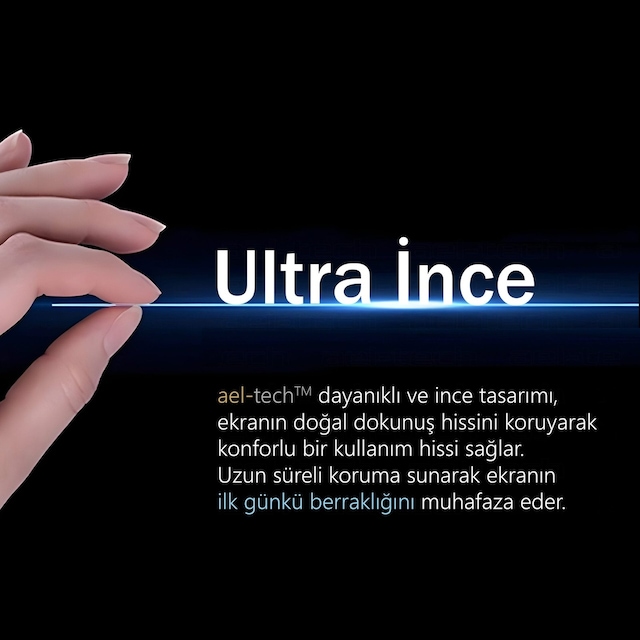 Renault Megane 4 Uyumlu Dijital Klima Gösterge Üstü 9h Nano Ekran Koruyucu 2'li Set