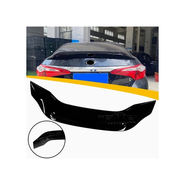 Toyota Corolla 2014-2018 Uyumlu Jdm Bagaj Üstü Spoiler Pianoblack İthal Abs Plastik Parlak Siyah