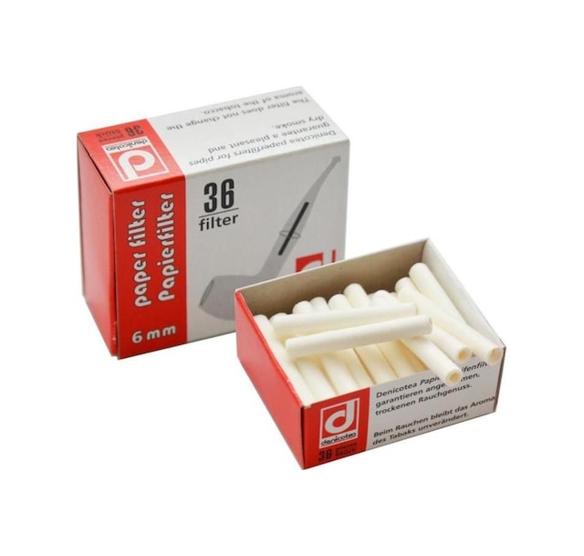 Denicotea 10146 Pipo Filtresi 6Mm 36 Adet