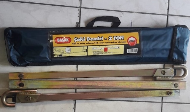 2 Araç. Otomobil Arası Çekme Demiri. Galvanizli Tow Bar 2 Ton