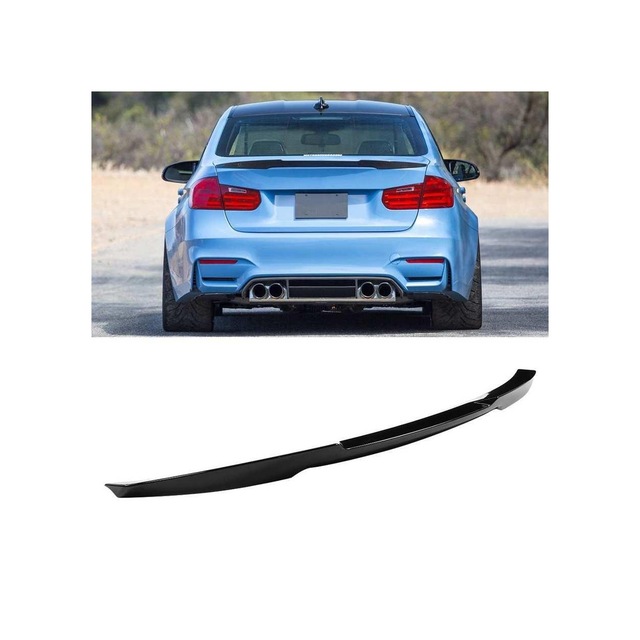 Bmw 3 Serisi F30 M4 Style Bagaj Üstü Spoiler Piano Black