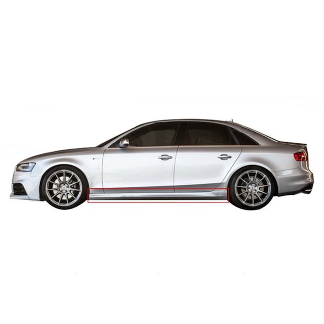 Audi A4 Marşpiyel B8 Rs4 Yan Ek Boyasız Rieger 2008-2015