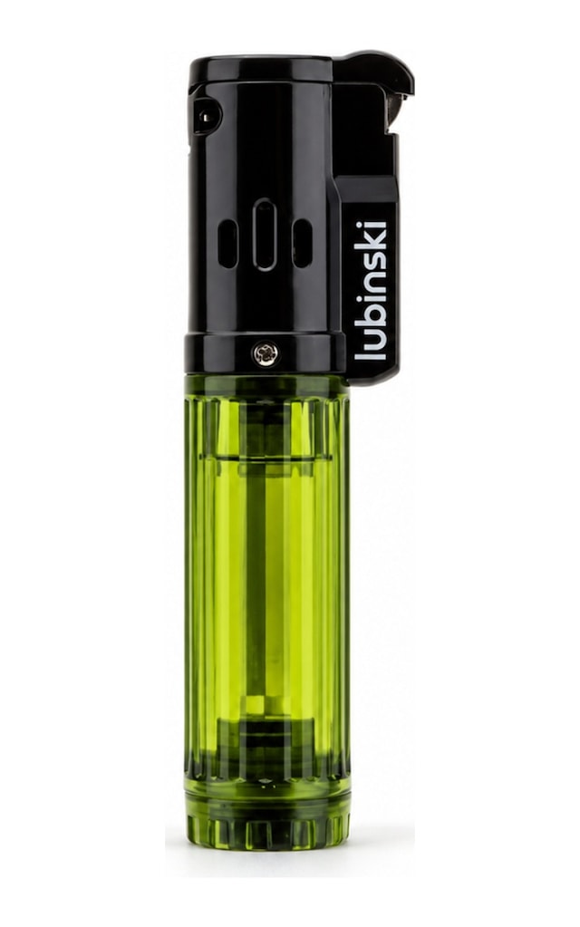 Lubinski Cigar Basic Slim Tek Torch Puro Çakmağı Yeşil Lb-207