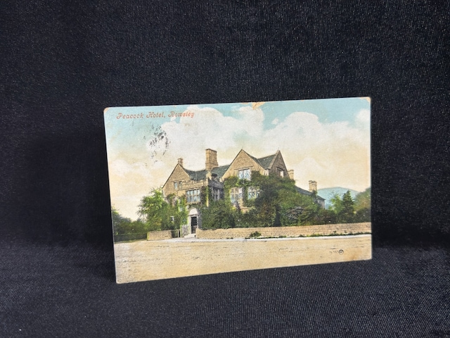 Asırlık İngiltere Peacock Hotel Rowsley In Derbyshire - Near Sheffield Uk Vintage Kartpostal Teşhir Ürün