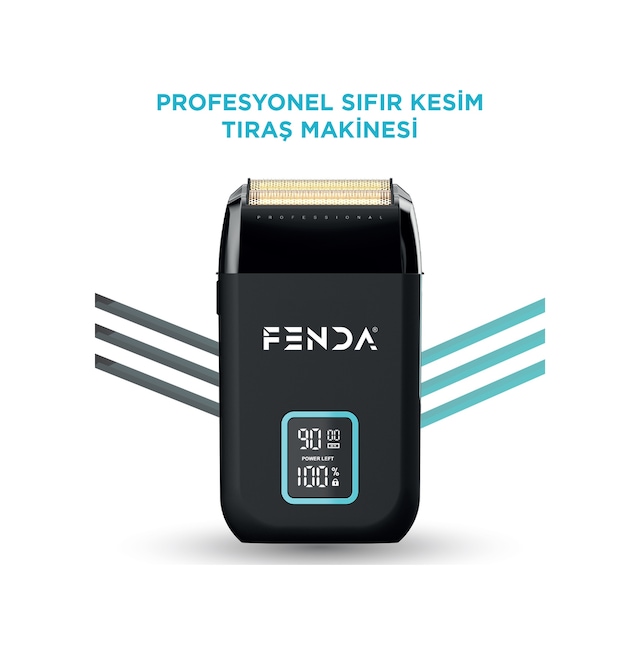 Fenda Profesyonel Sıfır Kesim Tıraş Makinesi Siyah Fndsklks0008bl