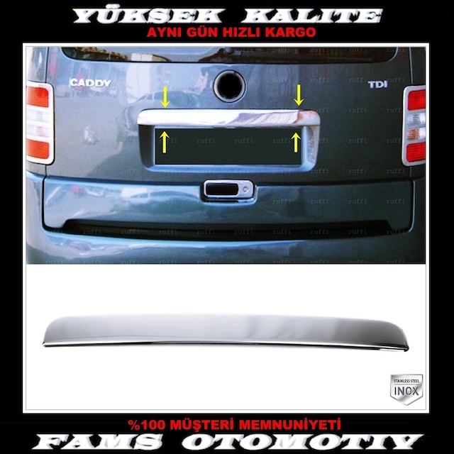 Vw Caddy Krom Bagaj Çıtası 2004-2010 P.Çelik