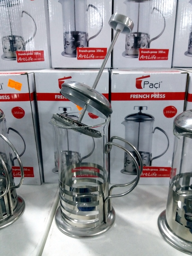 Papatya Rezene Ada Ihlamur Siyah Poşet Çayı Demleme Piston Kupası