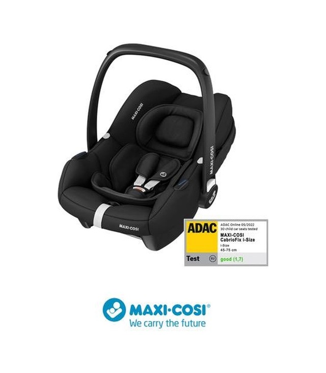 Maxi-Cosi Cabrio Fix I-Size Adac'lı Bebek Oto Koltuğu ve Ana Kucağı 0-13 kg Essential Black