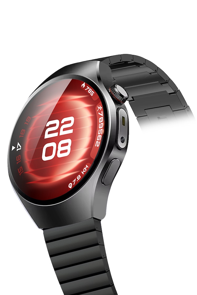 Spovan Titanium 2 42 MM EKG Nabız Tansiyon Ölçer Akıllı Saat (Distribütör Garantili)