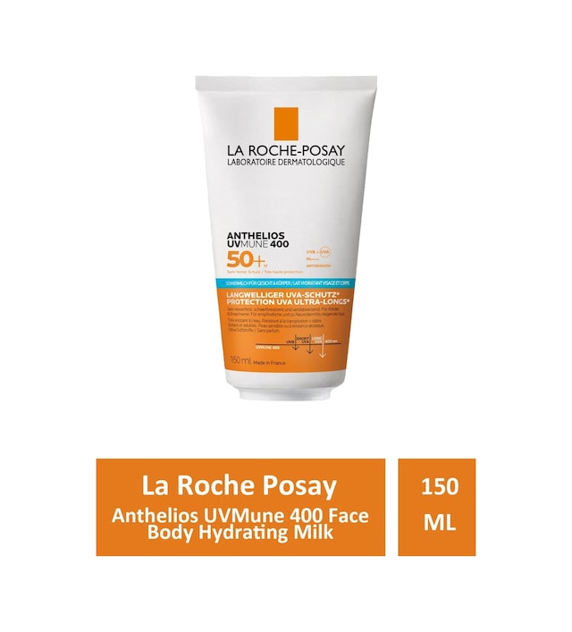 La Roche Posay Anthelios Uvmune 400 Face Body Hydrating Milk 150 Ml