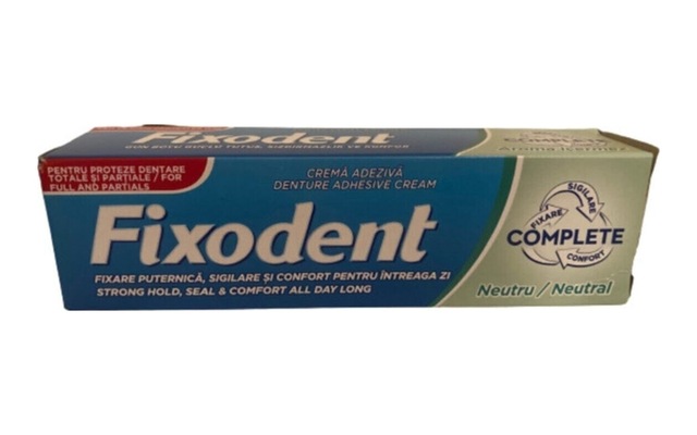 Protez Yapıştırıcı Krem 47 Gr - Fıxodent Base Complete Neutral -denture Adhesive Cream