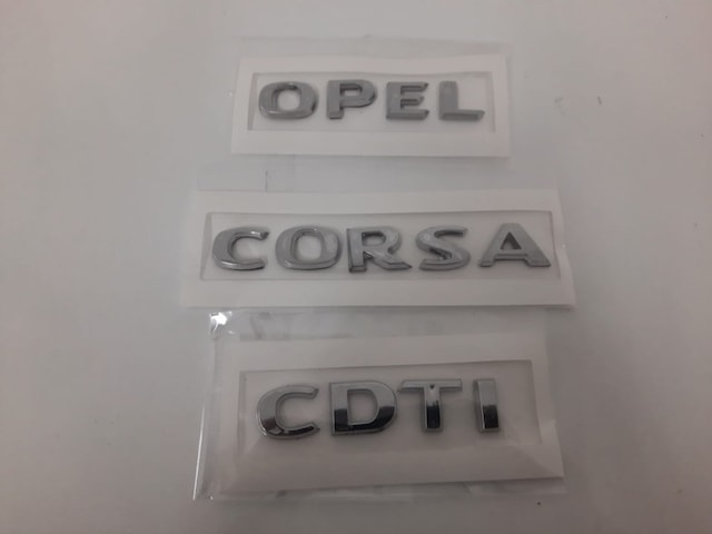 Opel Corsa Cdti Yazı-Corsa D Ve Corsa C Uyumlu -3 Adet-A Kalite (465736874)