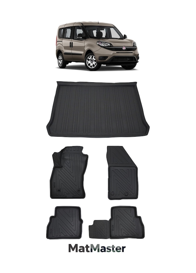 Fiat Doblo 2013 Model 5d Premium Ekstra Havuzlu Paspas Ve Bagaj Havuzu Set