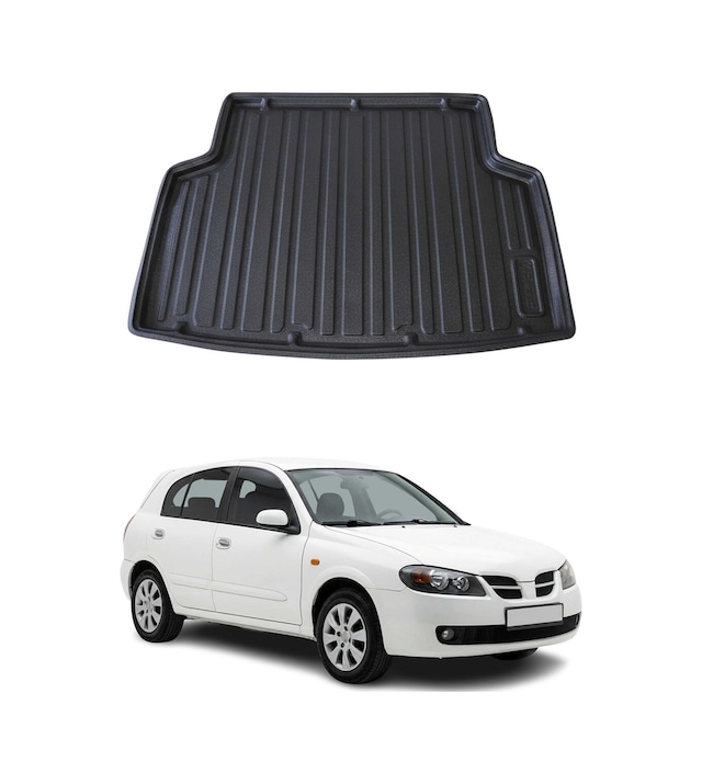Nissan Almera Hb 2000-2006 Arası Uyumlu Araca Özel Kauçuk Tpe Bagaj Havuzu Siyah