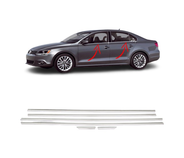 Volkswagen Jetta Cam Çıtası 6 Prç. 2011-