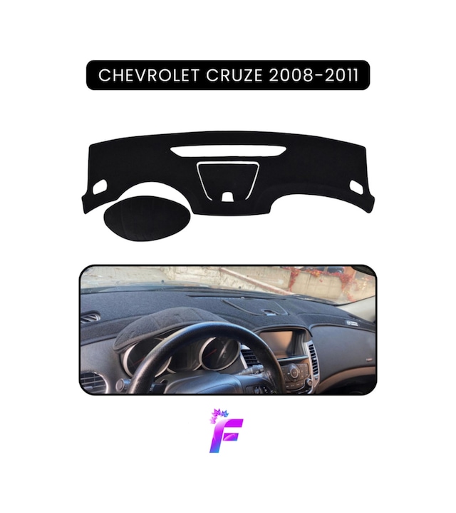 Chevrolet Cruze 2008-2011 Uyumlu Ön Göğüs Koruma Hızlı Ve Kolay Montaj Oto Aksesuar Ta30 Torpido Halısı