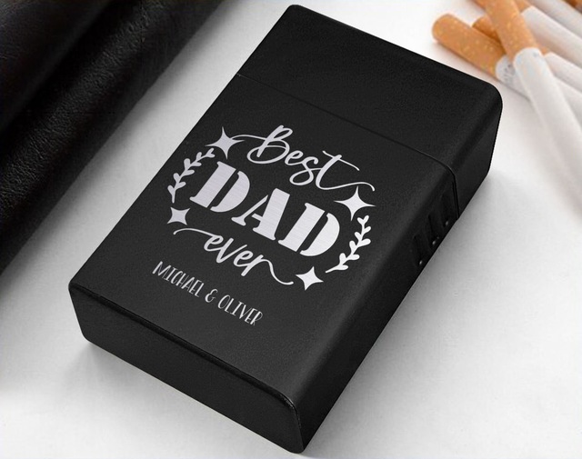 Bk Gift Kişiye Özel İsimli Tasarımlı Siyah Metal Sigara Tabakası , Hediyesi , Hediye , Sigara Tabakası-10
