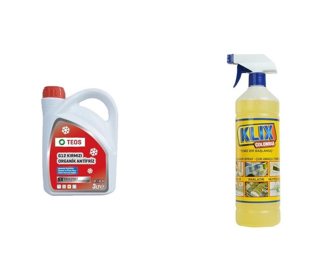 Kırmızı Antifriz + Klix Temizleyici N11.539