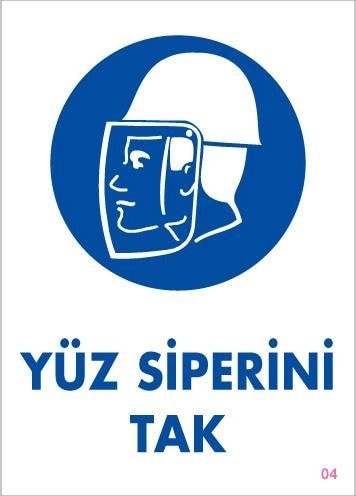 Buradabulabilirsin Yüz Siperi Tak Uyarı Levhası 25x35 Kod:4 Nl
