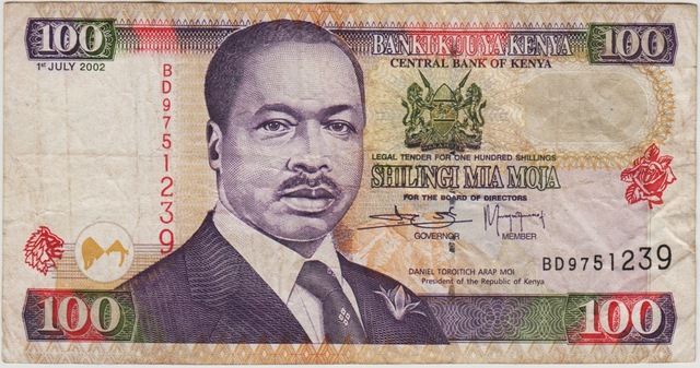 Kenya 100 Şilin 2002 Çok Temiz.