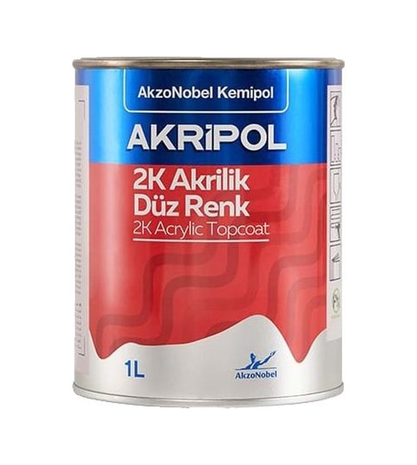 AkzoNobel Akripol 2k TOY040/D Super White 2 Akrilik Sonkat Oto Bo