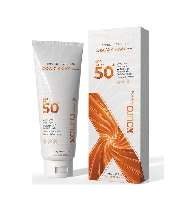 Xaura Global Secret Tone-up Spf50+ Sun Cream 70 Ml 2 Adet